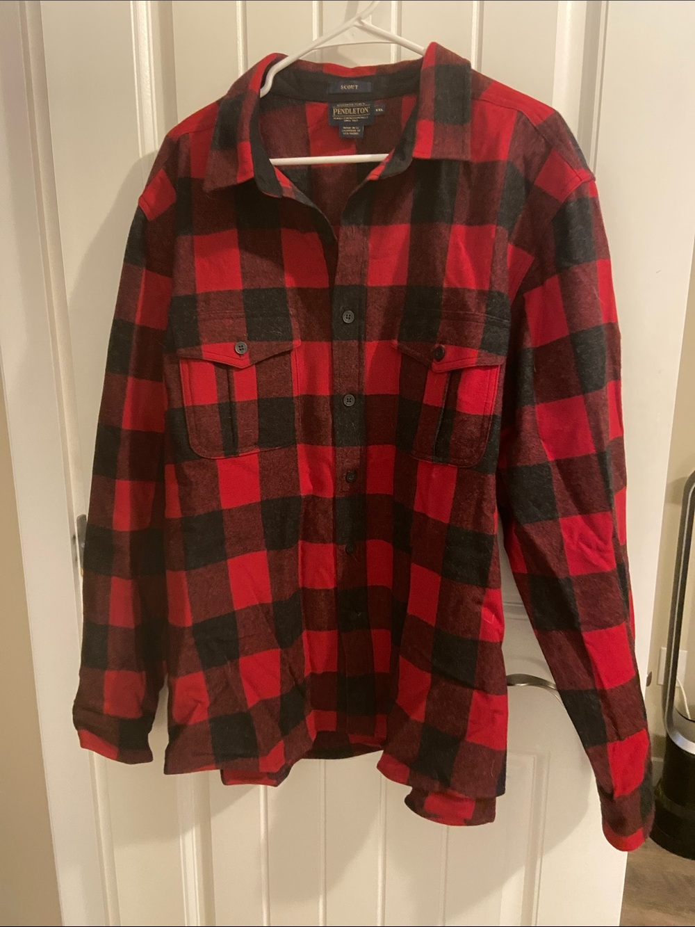 Pendleton Red and Black Buffalo Plaid Shirt Jacket